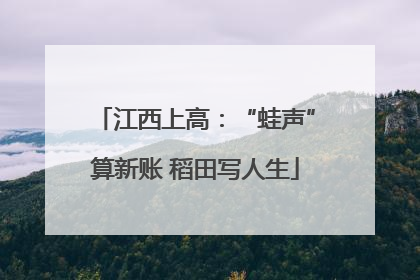 江西上高：“蛙声”算新账 稻田写人生